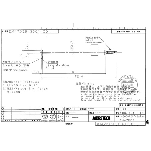 Stylus/Roughness ML=61, MLE=4, B=7, DSE=1.2 product photo Back View L