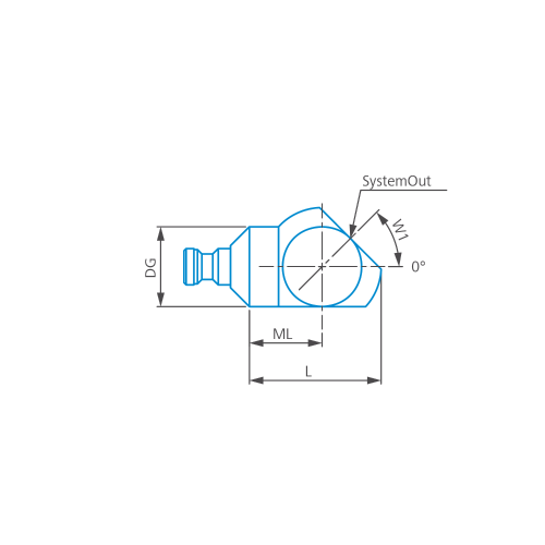 Angle piece with cone adapter product photo