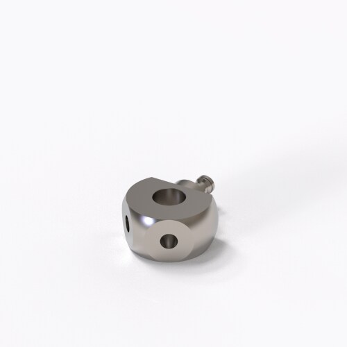 Double angle piece with cone adapter, M5 product photo Back View L