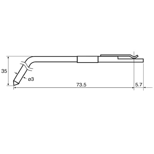 Stylus/Roughness ML=62, MLE=33, B=35, DSE=3 product photo Back View L