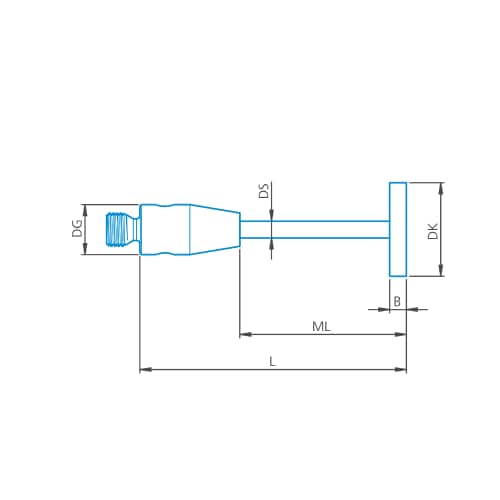 Disk stylus M2, DK20 L5 product photo Front View L