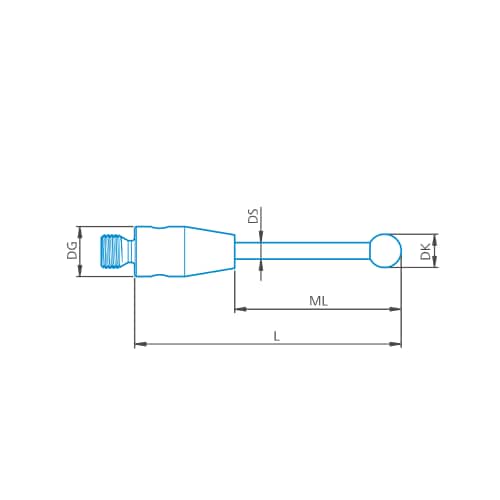 Stylus straight M2, DK2 L9 product photo Front View L