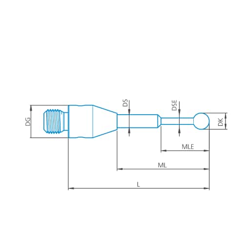 Stylus stepped M3, DK0.3 L24 product photo Front View L