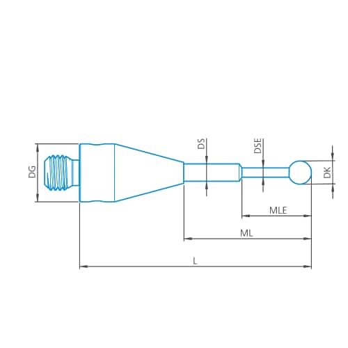 Stylus stepped M3 XXT, DK1 L40 product photo Front View L