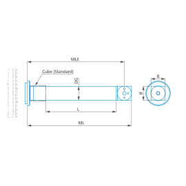 Adapter plate extension, Cube-5x-M5 Pro-L198,1 product photo