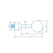 Stylus straight M5, DK16 L75 product photo